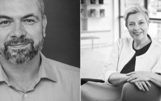 Holger Volland, da Medien AG, e Sara Lloyd, da Pan Macmillan, debaterão o impacto da Inteligência Artificial na indústria editorial | Divulgação